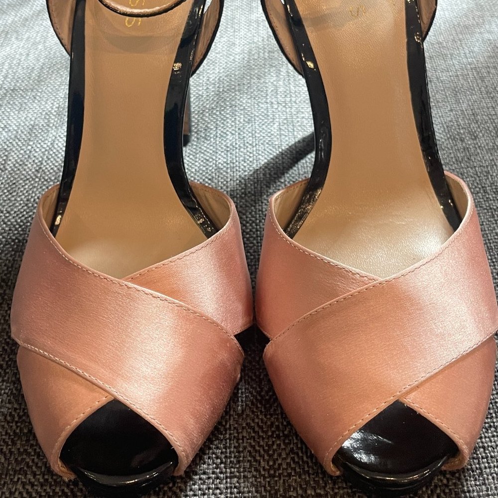 REISS Black Ankle Strap Sandals Cece - Picture 3 of 7